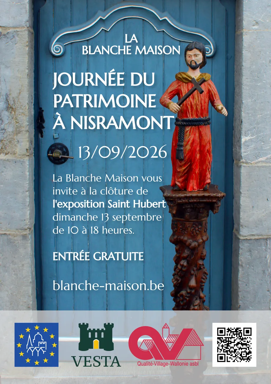 Affiche de la journée du Patrimoine à la Blanche Maison Ⓒ 2026 CC BY-NC 4.0 Gilles Pirlot de Corbion