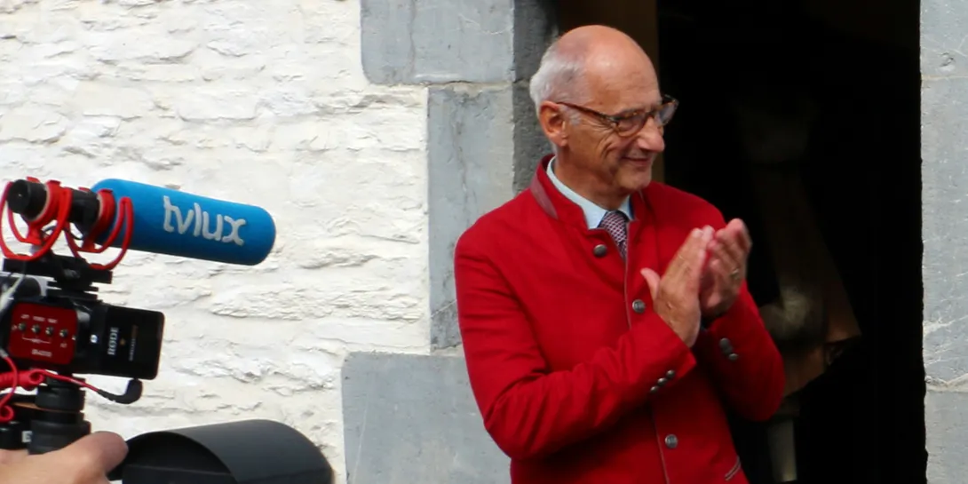 Gilles Pirlot de Corbion devant la Blanche Maison